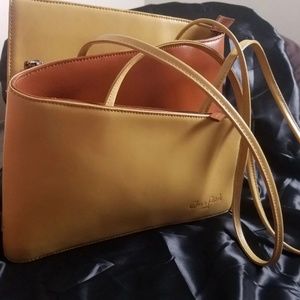 Cleo & Patek Zig Zag Bi Contrast Leather Bag